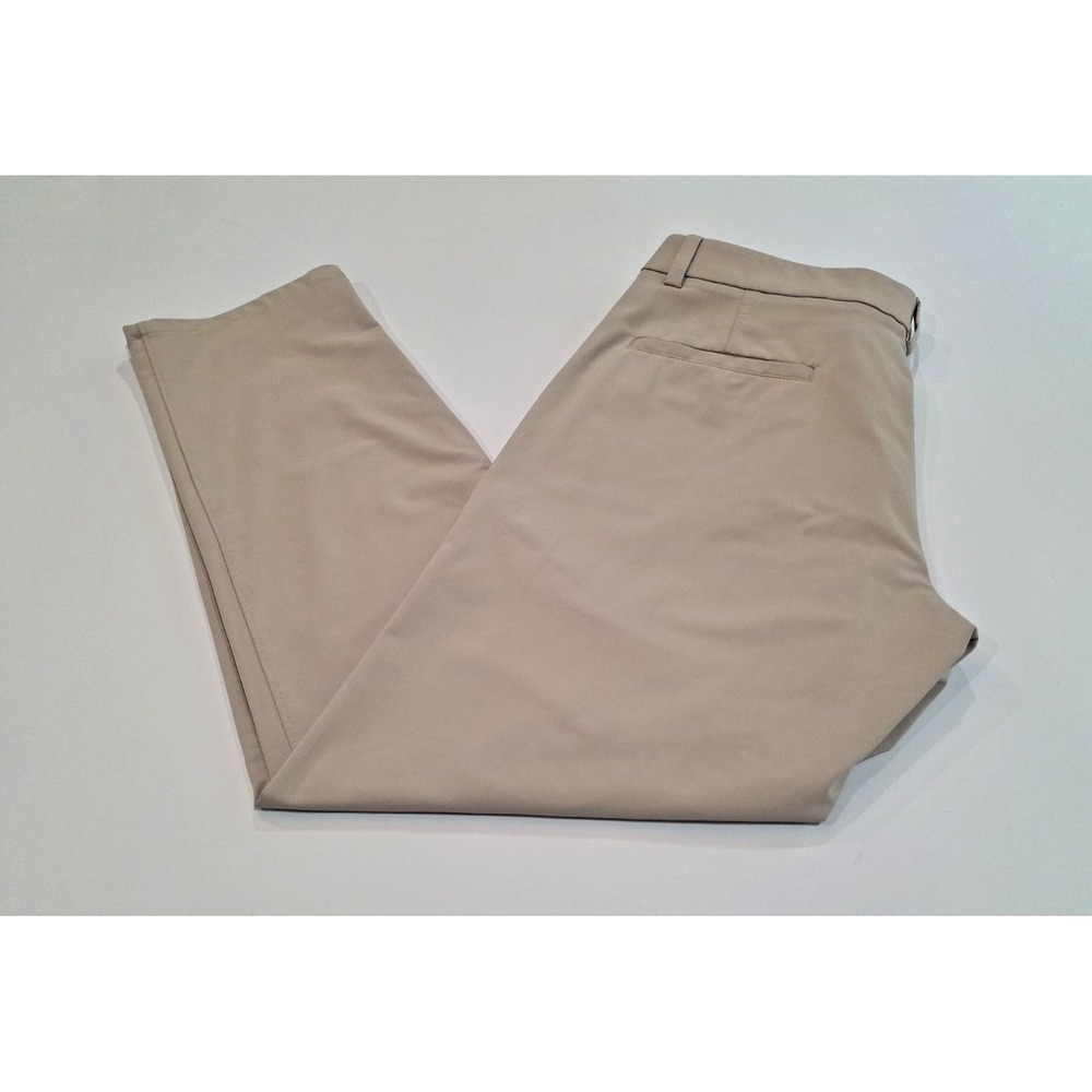 Kenneth Cole Mens Performance Chino Pants Tan 34x30 Modern Fit